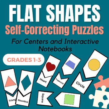 2D Shapes Puzzle- Independent Math Center