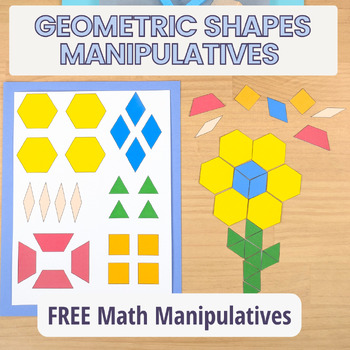 Free Geometric Shapes Pattern Block Printable Manipulatives