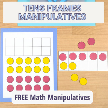 Free Tens Frame Printable Manipulatives