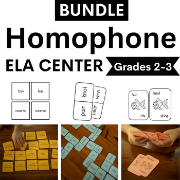 Homophone Center BUNDLE Game Based Learning for Similar Sounding Words
