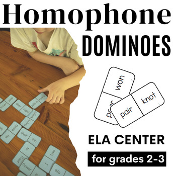 Homophone Dominoes ELA Center for Similar Sounding Words