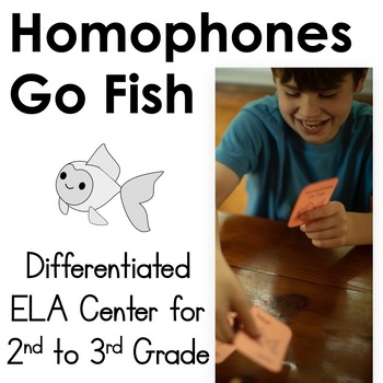 Homophones Go Fish ELA Center for Similar Sounding Words