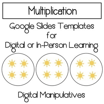 Multiplication Manipulatives on Google Slides- for Distance Learning!