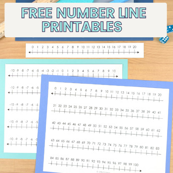 Number Lines Free Printable Manipulatives