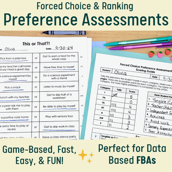 Preference Assessments â€“ Differentiated & Game-Based Reinforcement Surveys